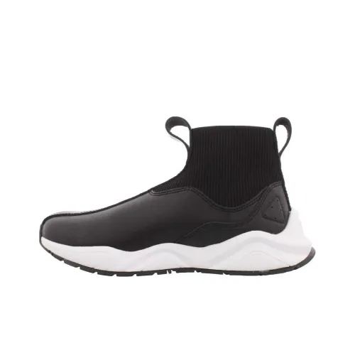 Champion High Top Casual Shoes Unisex Black Чемпион Высокие Кеды Повседневные Унисекс Черные