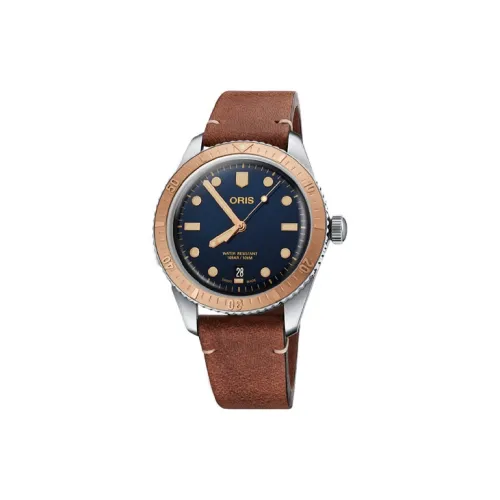 Oris Diving Collection Автоматический Механический Механизм Мужские Часы Часы 40 мм Синий Циферблат