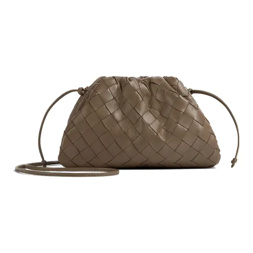 Bottega Veneta POUCH Облачная Сумка Lambskin Crossbody Clutch Mini Женская Taupe