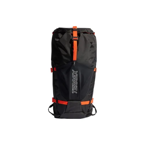 Adidas Переработанный Нейлон Альпинистский Рюкзак Унисекс Черный Impact Оранжевый