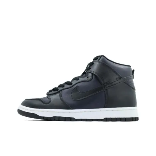Nike Dunk High Амортизация Износостойкий Высокий Топ Скейтборд Кроссовки Мужские Черные