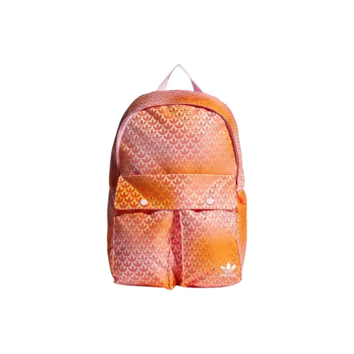 Adidas Переработанный полиэстер Jacquard рюкзак унисекс Orchid Impact Orange Crew Yellow