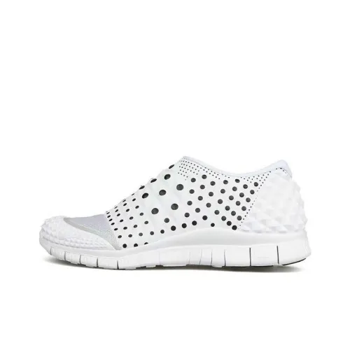 Nike Free Orbit 2 Устойчивый к истиранию Дышащий Низкий Топ Повседневная обувь Мужская Белая