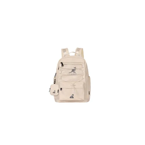 KANGOL Нейлоновый рюкзак среднего размера унисекс цвет слоновая кость молочно-чайный абрикос бордовый черный хаки