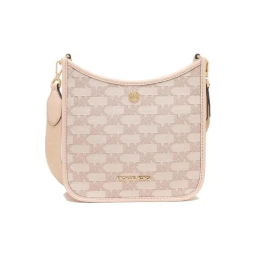 MICHAEL KORS Briley Покрытие Холст Кожаная Вставка Сумка через плечо Сумка на плечо Женская Розовая Многоцветная