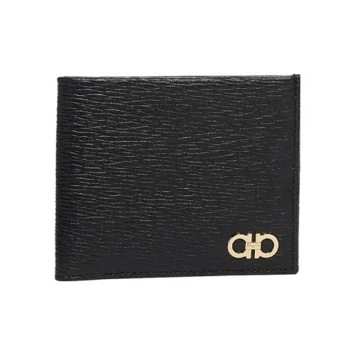 FERRAGAMO Кошелек из коровьей кожи мужской черный