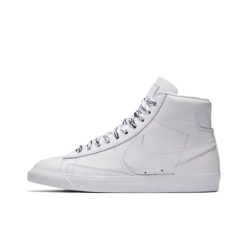 nike Blazer Slip Resistant Shock Absorbers MID Топ Скейтборд Кроссовки Унисекс Белый