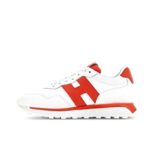 HOGAN H601 Низкий топ Повседневная обувь Мужская Белый Красный