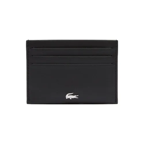 Lacoste Телячья кожа Держатель для карт Унисекс Черный