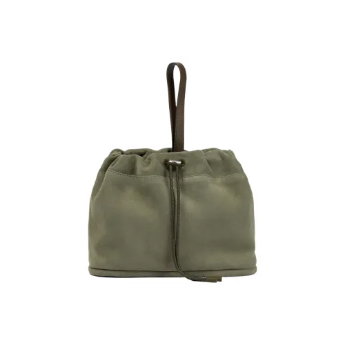 Loro Piana Замша Клатч Маленький Женский Зеленый