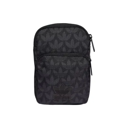 Adidas Сумка через плечо из переработанной ткани полотняного переплетения унисекс черная