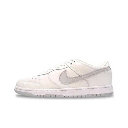 Nike Dunk Slip-Resistant и Breathable Low-Top Скейтбординг Кроссовки Unisex Белый Серый