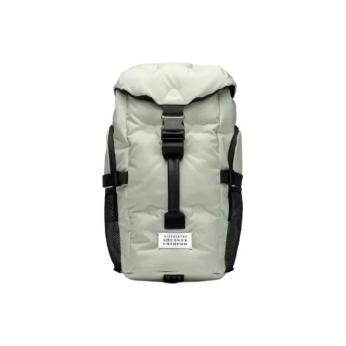 Maison Margiela Glam Slam Нейлон Рюкзак Маленький Мужской Сырой Ткань Серый