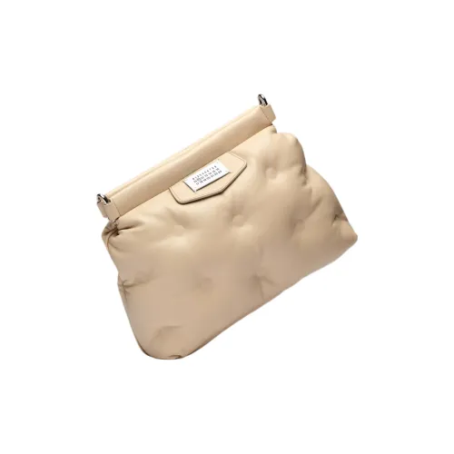 Maison Margiela Glam Slam Full с рельефной кожей наппа сумка на плечо женская пудра