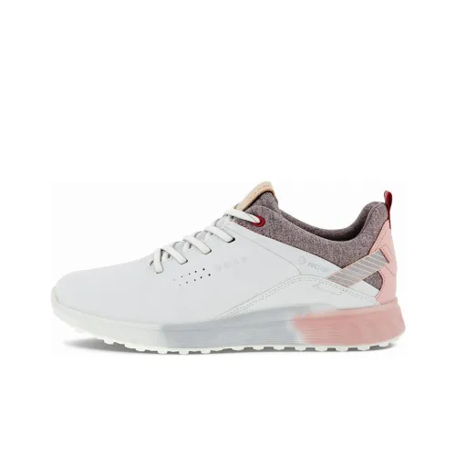 Ecco S THREE Устойчивая к истиранию Противоскользящая Низкий Топ Обувь для гольфа Женская Белая