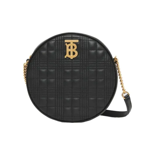 Burberry Louise Lambskin Круглая Сумка Сумка через плечо Стандартная Женская Черная