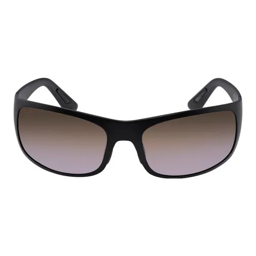 Maui Jim Пластик Прямоугольный Солнцезащитные очки Унисекс Черный