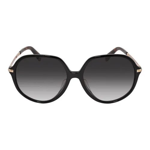 Valentino Нерегулярная форма Солнцезащитные очки Женские Черный