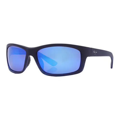Maui Jim Вытянутый из лома Нейлон Нерегулярная форма Солнцезащитные очки Унисекс Темно-синий