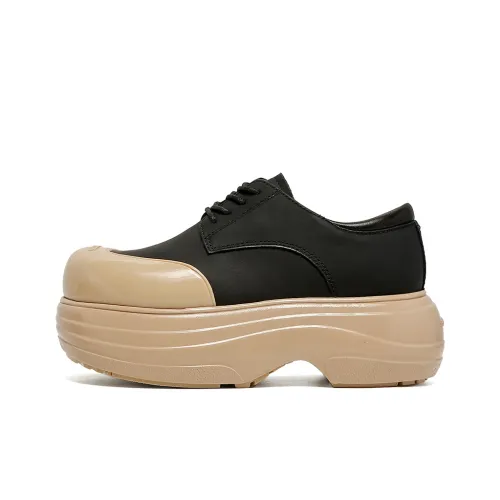 BLOCCO5 Повседневный Низкий Топ Черный Абрикосовый Женский