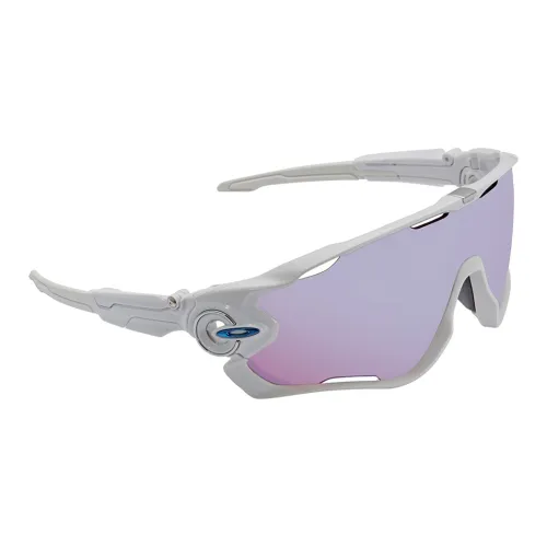 Oakley Пластик Нерегулярная форма Солнцезащитные очки Мужской Белый