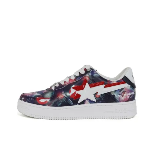 Ghostbusters x A BATHING APE STA Стильные Скейтборды Мужские Фиолетовые Белые