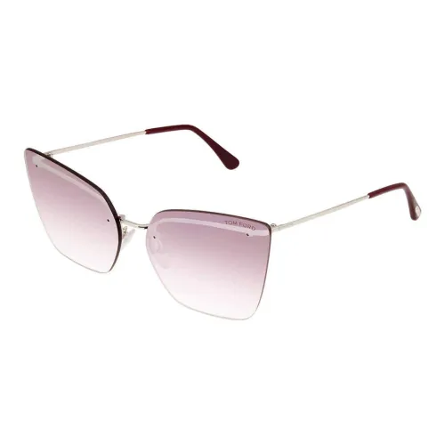 TOM FORD Металл Кошачий глаз Солнцезащитные очки Женские Серебристый