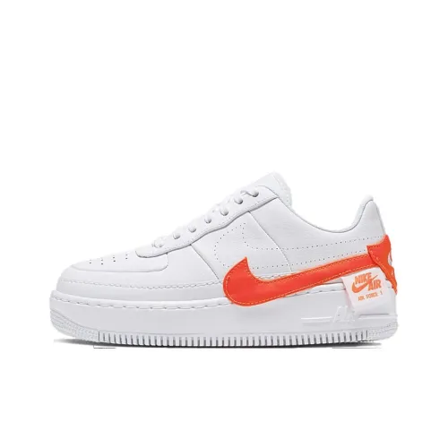 Nike Air Force 1 Jester XX Противоскользящие Амортизирующие и Дышащие Низкие Кроссовки для Скейтбординга Женские Белые Апельсиновые