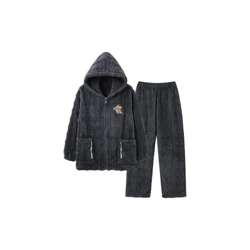 QINJING Carbon Gray Мужской Пижамный Комплект