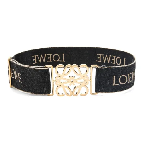LOEWE Cotton Ремень Женские Black 5cm