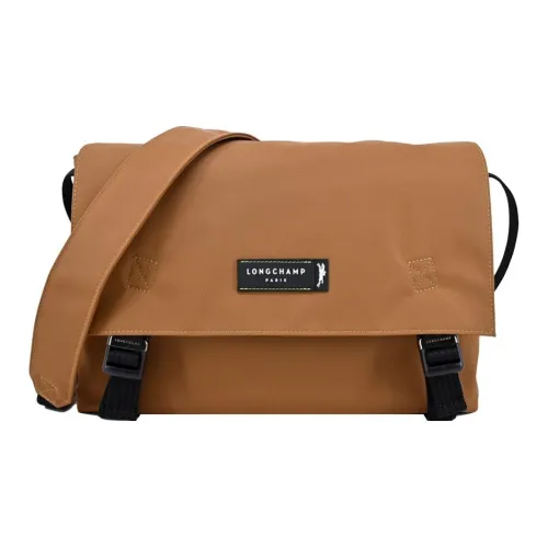 LONGCHAMP Le Pliage Energy Переработанный Холст Курьерская Сумка Холст Сумка через плечо Средний Мужской Табачный