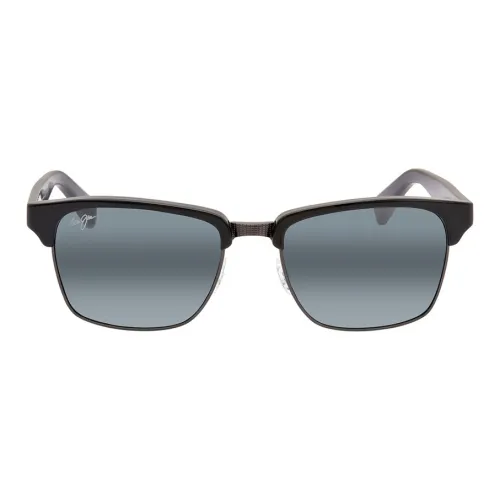 Maui Jim Металл Квадратные Солнцезащитные очки Унисекс Черный