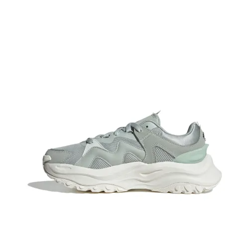 Adidas Maxxwavy Slip Resistant Abrasion Resistant Низкий Топ Обувь для ног с толстой подошвой Женская Серый Зеленый