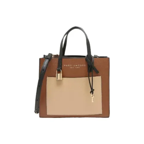 MARC JACOBS Кожа Тоут Сумка Сумка для покупок Сумка через плечо Сумка Мини Женская Мокко и Коричневый