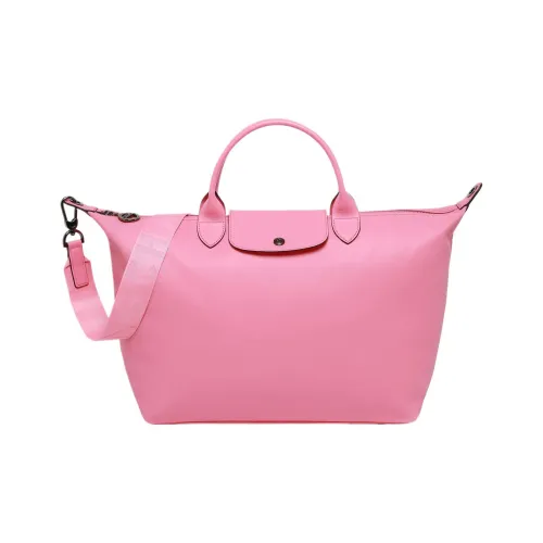 LONGCHAMP Le Pliage Xtra Корова Кожа Пельмени Сумка Сумка через плечо Сумка Большая Женская Розовая