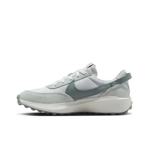 Nike Waffle Debut Амортизация Износостойкий Низкий Топ Casual Женский Зеленый Белый