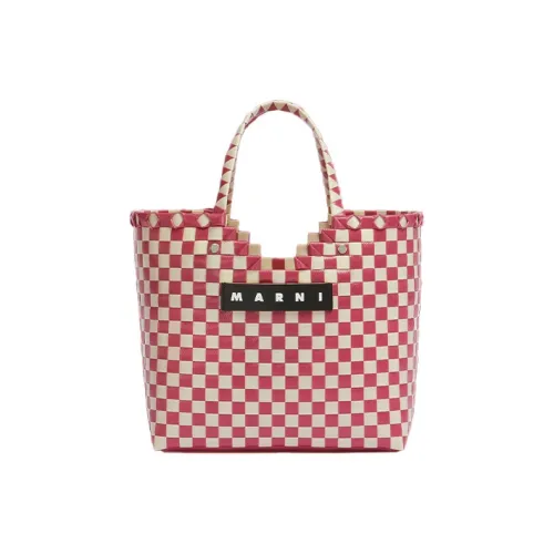 MARNI Полипропиленовая сумка-тоут сумка для покупок женская красная и многоцветная