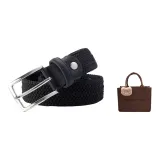 Медвежонок сумка из войлока, сумка-подарок - черная