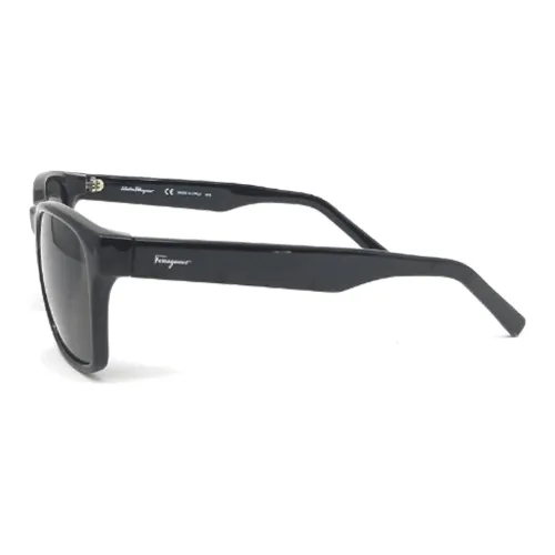 Ferragamo Вакуумная Формовка Пластик Квадратные Солнцезащитные Очки Женские Черные