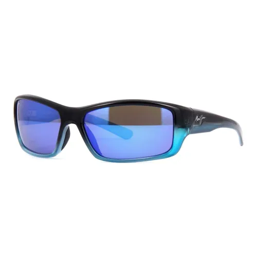 Maui Jim Ацетат Прямоугольные Солнцезащитные очки Унисекс Черный