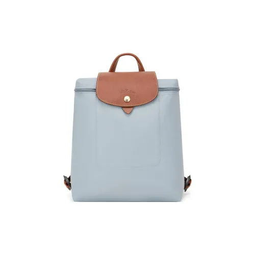 LONGCHAMP Le Pliage Переработанный полиамид Холст Рюкзак Женские Синий и Коричневый