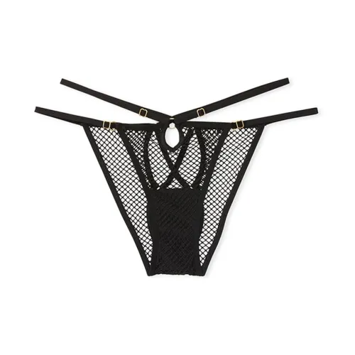 Victoria's Secret Стринг Женские 1 Пачка Черный