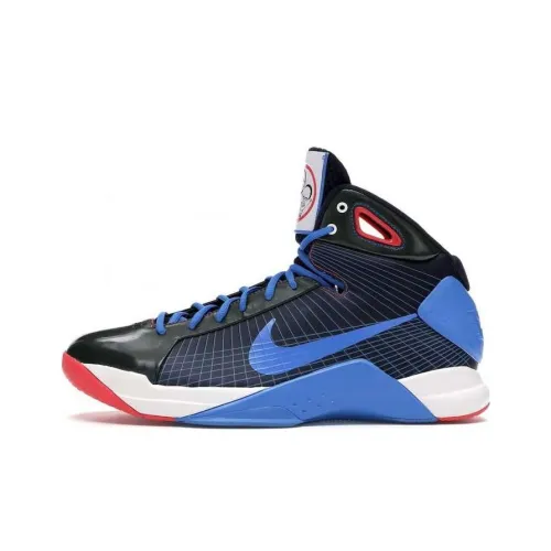 nike Hyperdunk Supreme NBA On TNT Anti-slip Lightweight MID Баскетбольные кроссовки Unisex Black Blue