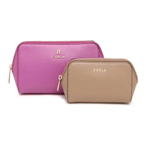 Furla Кожа Косметичка Женская Фиолетовая и Серая