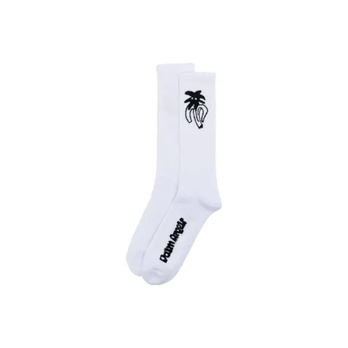PALM ANGELS Белые Мужские Носки до икры MID
