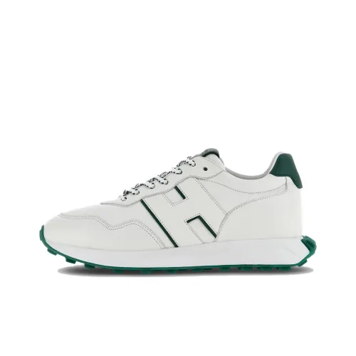 HOGAN H601 Низкий Топ Повседневная Обувь Мужская Белый Зеленый