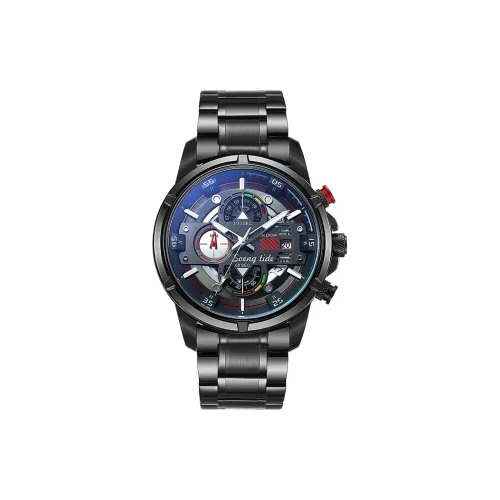 Soeng Tide Кварцевый механизм Мужские часы 47mm*47mm*12,7mm Черный