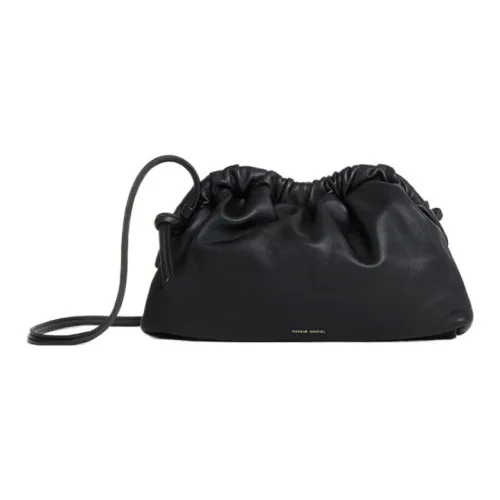 MANSUR GAVRIEL Мягкая Итальянская версия Сумка через плечо из овечьей кожи Мини Женская Черная и с узором "Пламя"