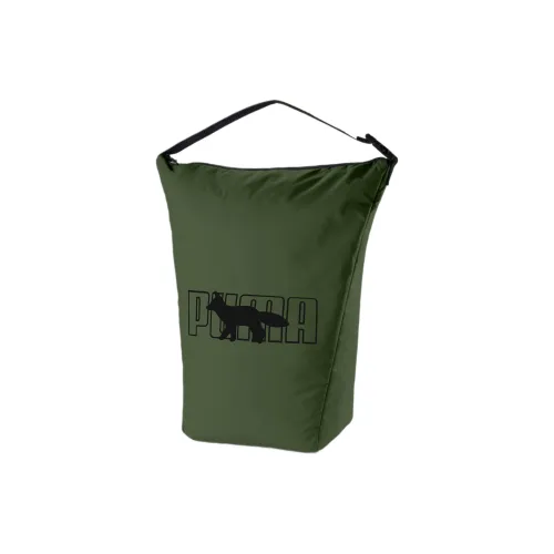 PUMA MAISON KITSUNE Коллаборация Полиэстер Рюкзак Стандартный Унисекс RIFLE Зеленый