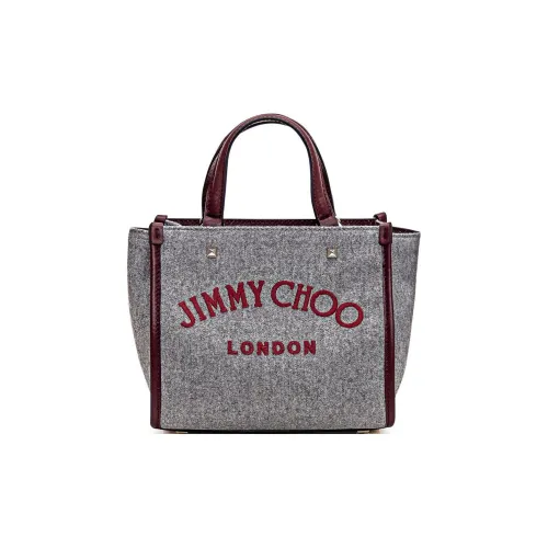 Jimmy Choo Шерсть Тоут Сумка Сумка для покупок Сумка через плечо Сумка Женская Серый